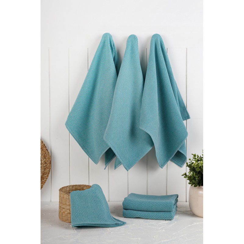 Kitchen Towel Set (6 Pieces) Eloise - Petrol Petrol