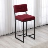 Bar Stool Retro - Burgundy Burgundy