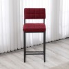 Bar Stool Retro - Burgundy Burgundy