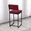 Bar Stool Retro - Burgundy Burgundy