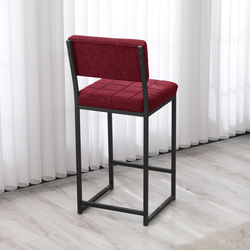 Bar Stool Retro - Burgundy Burgundy