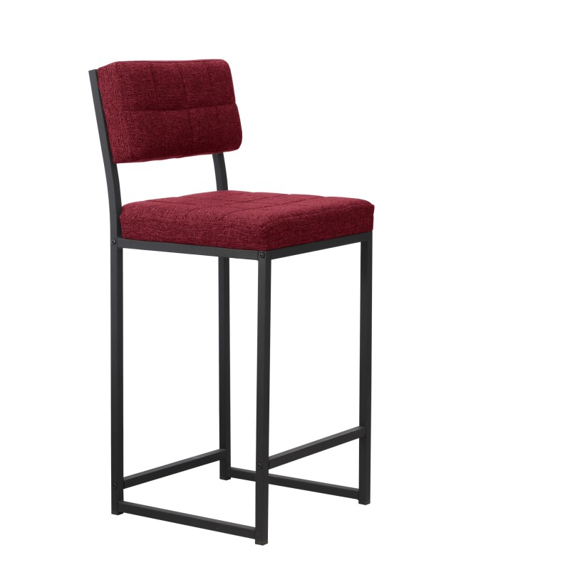 Bar Stool Retro - Burgundy Burgundy