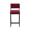 Bar Stool Retro - Burgundy Burgundy