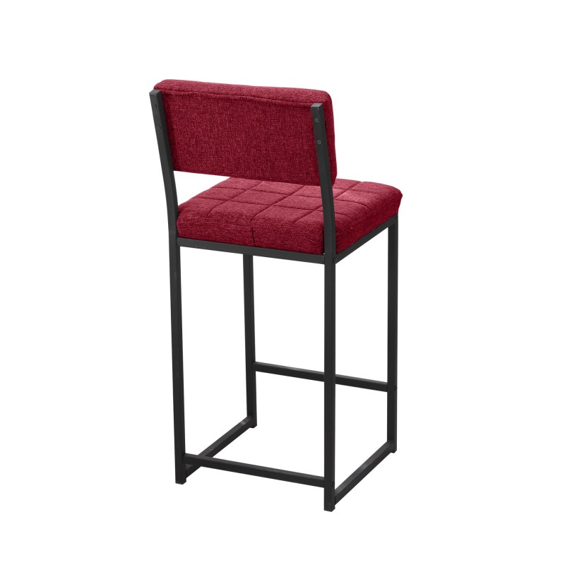 Bar Stool Retro - Burgundy Burgundy