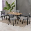 Extendable Dining Table & Chairs Set (5 Pieces) Elma - Grey, Walnut Grey
Walnut