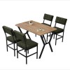 Extendable Dining Table & Chairs Set (5 Pieces) Dubai - Green, Walnut Green
Walnut