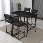 Bar Table & Stool Set (5 Pieces) Retro - Anthracite, Black Anthracite
Black