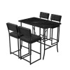 Bar Table & Stool Set (5 Pieces) Retro - Anthracite, Black Anthracite
Black