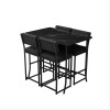 Bar Table & Stool Set (5 Pieces) Retro - Anthracite, Black Anthracite
Black