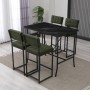 Bar Table & Stool Set (5 Pieces) Retro - Green, Black Green
Black