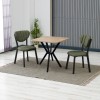 Extendable Dining Table & Chairs Set (3 Pieces) Elma - Green, Walnut Green
Walnut