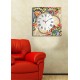 Decorative Canvas Wall Clock 4545CS-44 Multicolor