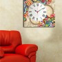 Decorative Canvas Wall Clock 4545CS-44 Multicolor