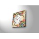Decorative Canvas Wall Clock 4545CS-44 Multicolor