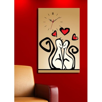 Decorative Canvas Wall Clock 5070CS-43 Multicolor