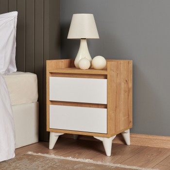Nightstand Tuvalle 041 Sapphire Oak
White