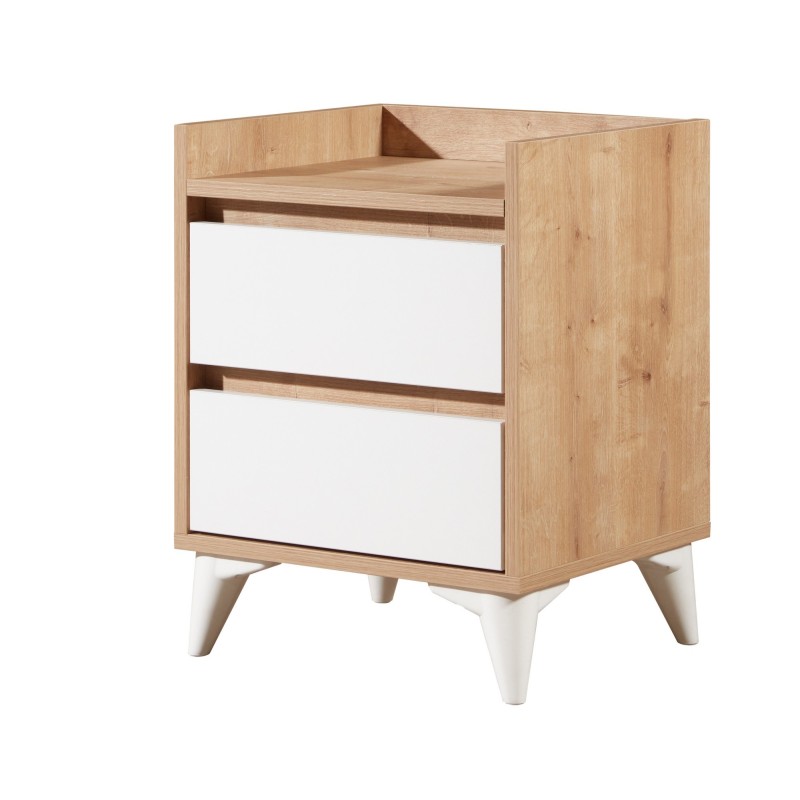 Nightstand Tuvalle 041 Sapphire Oak
White