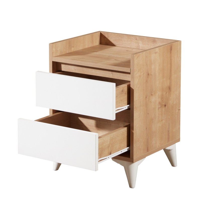 Nightstand Tuvalle 041 Sapphire Oak
White