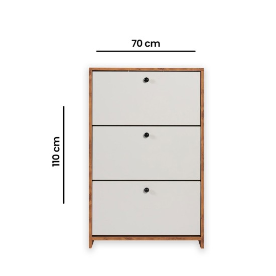 Shoe Cabinet Tuvalle 023 Atlantic
Pine
White