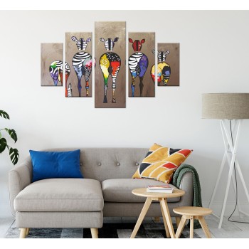 Decorative MDF Painting (5 Pieces) ST283 Multicolor