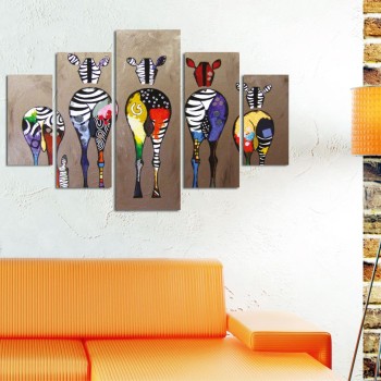 Decorative MDF Painting (5 Pieces) ST283 Multicolor