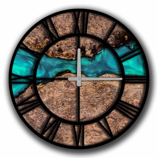 Decorative MDF Clock 5050MS-092 Multicolor Decorative MDF Clock 5050MS-092 Multicolor