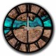 Decorative MDF Clock 5050MS-092 Multicolor Decorative MDF Clock 5050MS-092 Multicolor