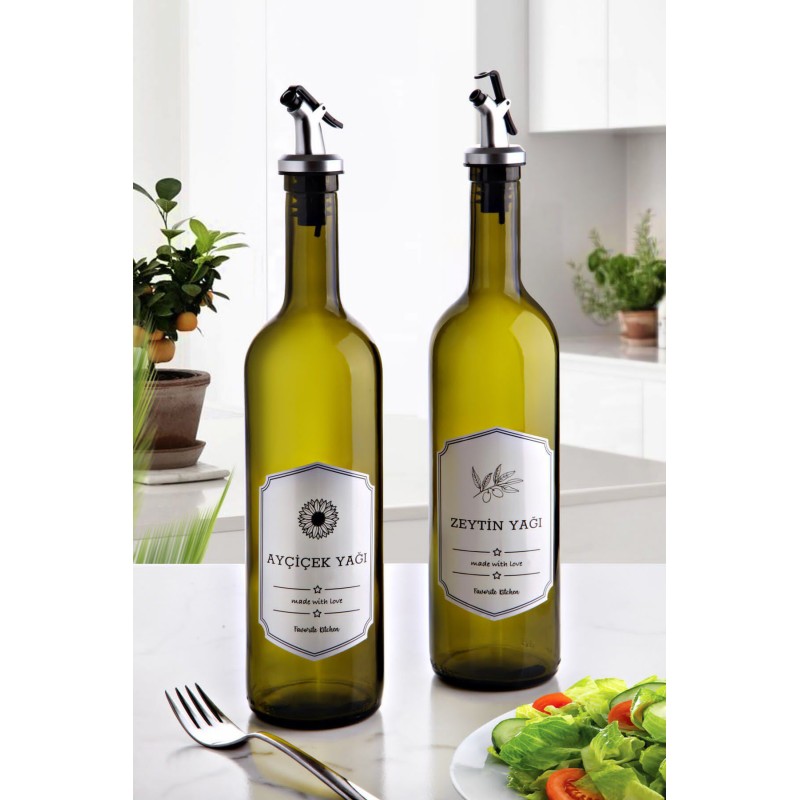 Hermia Oil Dispenser Set (2 Pieces) PLTN104 Multicolor