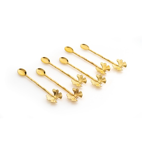 Spoon Set (6 Pieces) PLTN114 Gold Spoon Set (6 Pieces) PLTN114 Gold