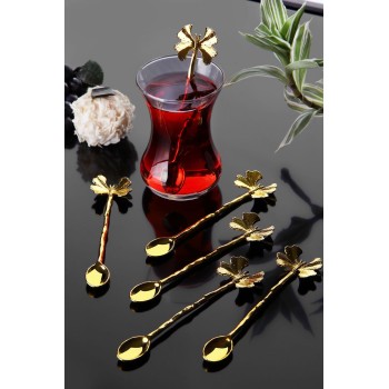 Spoon Set (6 Pieces) PLTN114 Gold