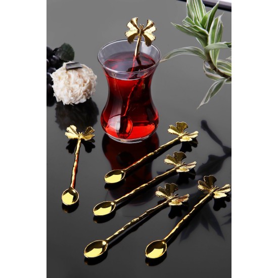 Spoon Set (6 Pieces) PLTN114 Gold Spoon Set (6 Pieces) PLTN114 Gold