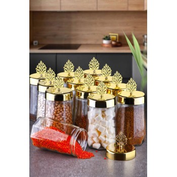 Storage Box Set (12 Pieces) PLTN115 Transparent