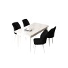 Dining Table & Chairs Set (5 Pieces) Arp - White, Black White
Black