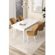 Dining Table & Chairs Set (5 Pieces) Arp - White, Cappuccino White
Cappuccino