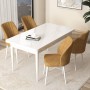 Dining Table & Chairs Set (5 Pieces) Arp - White, Cappuccino White
Cappuccino