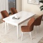 Dining Table & Chairs Set (5 Pieces) Arp - White, Tile Red White
Tile Red