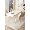 Dining Table & Chairs Set (5 Pieces) Arp - White, Cream White
Cream