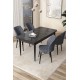 Dining Table & Chairs Set (5 Pieces) Arp - Black Marble, Fume Black Marble
Fume Dining Table & Chairs Set (5 Pieces) Arp - Black Marble, Fume Black Marble
Fume