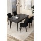 Dining Table & Chairs Set (5 Pieces) Arp - Black Marble, Black Black Marble
Black Dining Table & Chairs Set (5 Pieces) Arp - Black Marble, Black Black Marble
Black