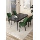 Dining Table & Chairs Set (5 Pieces) Arp - Black Marble, Khaki Black Marble
Khaki Dining Table & Chairs Set (5 Pieces) Arp - Black Marble, Khaki Black Marble
Khaki