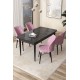Dining Table & Chairs Set (5 Pieces) Arp - Black Marble, Pink Black Marble
Pink Dining Table & Chairs Set (5 Pieces) Arp - Black Marble, Pink Black Marble
Pink