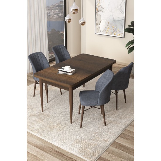 Dining Table & Chairs Set (5 Pieces) Arp - Baroque, Fume Baroque
Fume Dining Table & Chairs Set (5 Pieces) Arp - Baroque, Fume Baroque
Fume