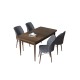 Dining Table & Chairs Set (5 Pieces) Arp - Baroque, Fume Baroque
Fume Dining Table & Chairs Set (5 Pieces) Arp - Baroque, Fume Baroque
Fume