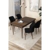 Dining Table & Chairs Set (5 Pieces) Arp - Baroque, Black Baroque
Black