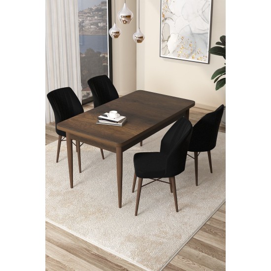 Dining Table & Chairs Set (5 Pieces) Arp - Baroque, Black Baroque
Black Dining Table & Chairs Set (5 Pieces) Arp - Baroque, Black Baroque
Black