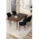 Dining Table & Chairs Set (5 Pieces) Arp - Baroque, Black Baroque
Black Dining Table & Chairs Set (5 Pieces) Arp - Baroque, Black Baroque
Black