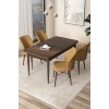 Dining Table & Chairs Set (5 Pieces) Arp - Baroque, Cappuccino Baroque
Cappuccino