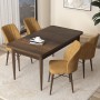 Dining Table & Chairs Set (5 Pieces) Arp - Baroque, Cappuccino Baroque
Cappuccino