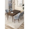 Dining Table & Chairs Set (5 Pieces) Arp - Baroque, Grey Baroque
Grey