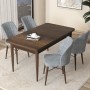 Dining Table & Chairs Set (5 Pieces) Arp - Baroque, Grey Baroque
Grey